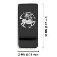 thumbnail image 2 of Stainless Steel Sagittarius Zodiac (Centaur Archer) Classic Slim Money Clip Credit Card Holder, 2 of 2