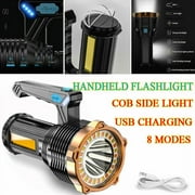 Super Bright 22000000LM LED Flashlight High Powered Torch USB Rechargeable Lamp