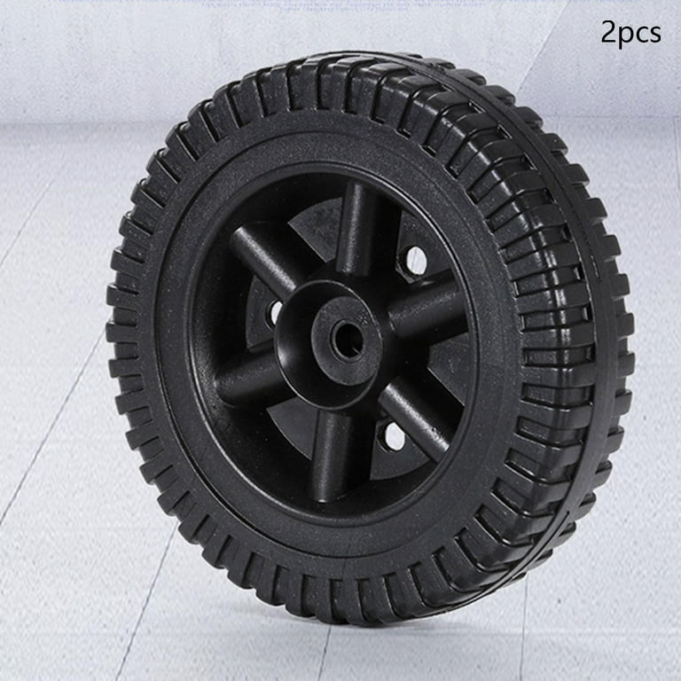 2 Pieces Grill Wheel Hand Truck Tires Dustproof Width 4cm Universal Wheel  Replacement 6in for Most Accessory Style A