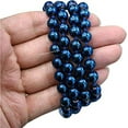 thumbnail image 5 of Blue Hematite Mala Beads 108 Buddhist Prayer Beads Japamala Hand Knotted, 5 of 5