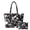 Abstract Paint Splatter Pattern, variant on Floral Pattern Bright Colors Quilted Shoulder Bags, Stretch Polyester Purses and Handbags Set Casual Lightweight Women's Quilted Bag for Gathering