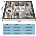 thumbnail image 5 of Custom Memorial Blankets with Photo Personalized in Loving Memory Picture Name Date Throws Blanket, Sympathy Gifts for Loss of Mom Dad Friends Pet(30"x40"), 5 of 6