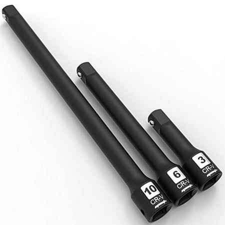

EPAuto 1/2-Inch Drive Impact Socket Extension Bar Set Cr-V 3 Pieces