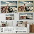 thumbnail image 4 of Designart "Pier Waves II" Coastal Pier Floater Framed Wall Decor, 4 of 7