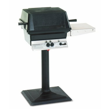 PGS A-Series A30NG Natural Gas Grill Head on Black Stationary Mounting Post