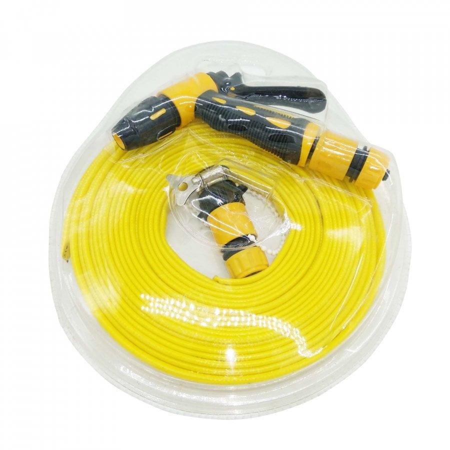 Lay flat water hose / Discharge Hose with washing gun and fitting / Pvc