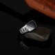thumbnail image 5 of Anillo de boda clásico de diamantes de imitación dorado con esmalte negro para hombres y mujeres shaofei, 5 of 5