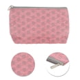 thumbnail image 4 of Bolsas de maquillaje planas rectangulares convenientes de 1 Pc de Unique Bargains para viajar, pequeñas, rojas y grises, de poliéster, 4 of 5