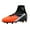 BLACK/GREY/ORANGE, variant on BURUDANI Kids Boys Girls Soccer Trainers Cleats Shoes Sport Football Shoes Dark/Blue/Neon/Green Size 6