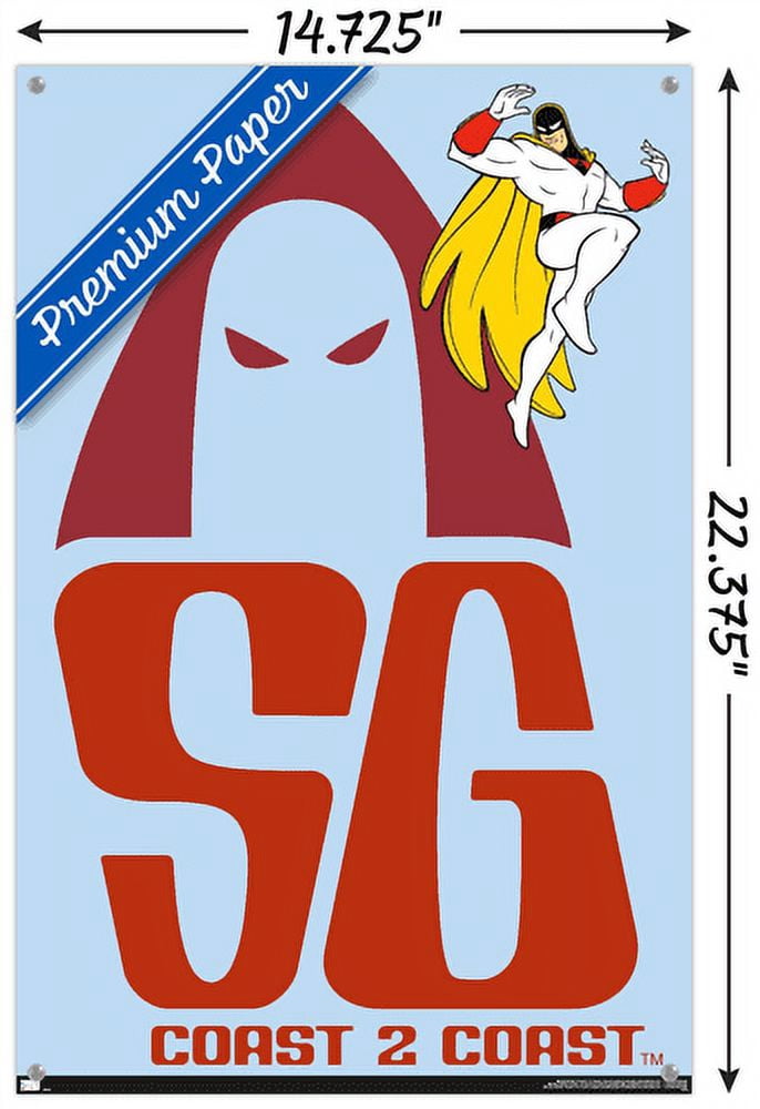 Space Ghost Coast to Coast - Logo Wall Poster with Pushpins, 14.725" x 22.375"