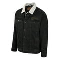 thumbnail image 2 of Men's Colosseum x Wrangler Charcoal Michigan Wolverines Western Button-Up Denim Jacket, 2 of 3