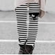 thumbnail image 5 of Gibobby Leggings con Forro Polar para Mujer Leggings de entrenamiento para mujer, pantalones de bloque de color con ojos de Halloween, cálidos, y elásticos(Blanco,XG), 5 of 5