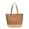 thumbnail image 1 of Bolso Tejido Elegante Mano Paja para Mujer Hueco Fiesta Y, 1 of 8