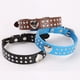 thumbnail image 5 of Collar de perro de cristal Collar de diamantes de imitación para mascotas Collar de perro de cuero de PU (Corazón de cristal negro, 51x 2.5cm) TUNC Sencillez, 5 of 5