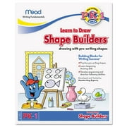 Angle View: Mead Writing Fundamentals Tablet, Shape Builders, 10 x 8, 21 Sheets per Pad