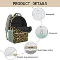 thumbnail image 2 of Everyday School Bag with Unique Leopard and Tropical Animal Print, Lightweight Student Backpack Featuring Fashionable Glitter Spots and Abstract Patterns, 2 of 6