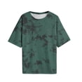thumbnail image 4 of MAFYTYTPR Women's Tie Dye Print Round Neck 1/2 Sleeve Casual T-Shirts Spring Summer Tops for Everyday Wear S-XXL, 4 of 9