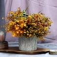 thumbnail image 5 of Artificial Fall Flowers, Autumn Decorations Leaves Greenery Shrubs for Thanksgiving Home Kitchen Room Farmhouse Floral Arrangements Indoor Outdoor Wedding Party Fireplace Fall Color (6 Bundles) A, 5 of 5
