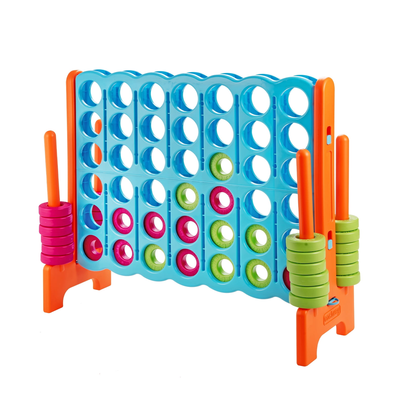 Redsmile 4 in A Row 4-to-Score Giant Jumbo Game Set for Family Party Holiday Multicolor - Outdoor Backyard Lawn Party Game for Kids Adults