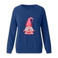 thumbnail image 2 of Gibobby Sudadera sin capucha y ocio Sudadera con capucha de estilo informal y deportivo para pareja con estampado de animados del día de San Valentín para amantes (para mujeres)(Azul, M), 2 of 5