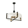 thumbnail image 4 of Hayward 5-Light Pendant in Matte Black with Warm Brass Accents, 4 of 5