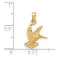 thumbnail image 4 of Auriga Fine Jewelry 14K Yellow Gold Hummingbird Pendant for Women (L- 20 mm, W- 13 mm), 4 of 5