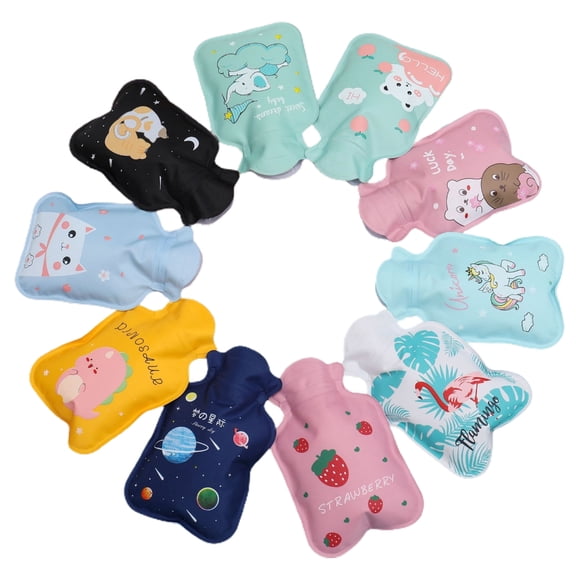 Cartoon Hot Water Bottle Water Filling Explosion-proof Portable Hot Water Bag for Women Girls Hand Warmer Winter