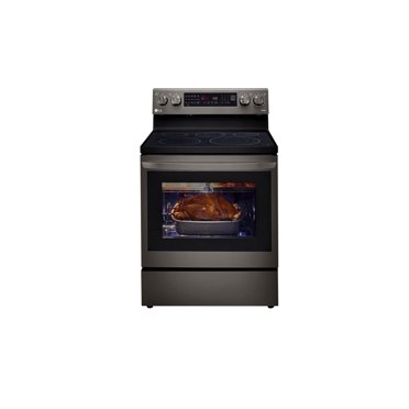LG LREL6325D 6.3 Cu. Ft. Smart True Convection InstaView Electric Range Single Oven with Air Fry