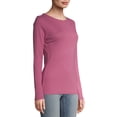 thumbnail image 6 of Time and Tru Women's Long Sleeve Rib T-Shirt, 6 of 6