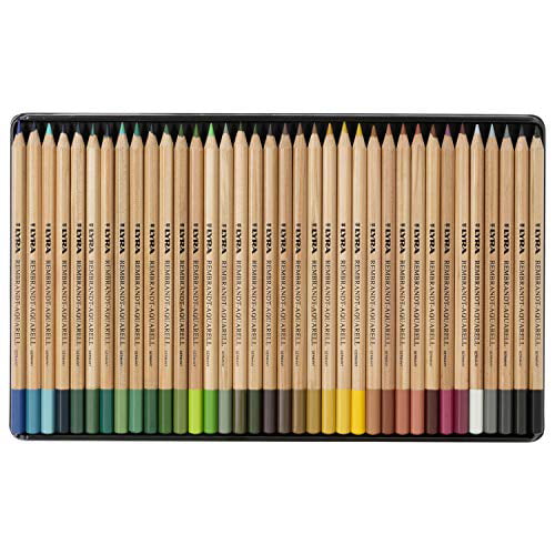 Assorted Rembrandt Aquarell Artists' Colored Pencils Set Of 72 Pencils Lyra 