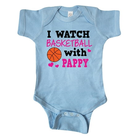 

Inktastic I Watch Basketball with Pappy Gift Baby Girl Bodysuit