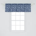thumbnail image 2 of Ambesonne Sailboat Window Valance, Ships Wheel and Anchor, 54" X 18", Blue and White, 2 of 3