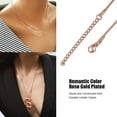 thumbnail image 5 of ChainsHouse 1.0mm Thin Rose Gold Plated Snake Chain Necklaces for Women Men Silver Lobster Claw 18"-30" Jewelry Gift, 5 of 10