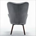 thumbnail image 5 of US Pride Furniture Kreedence 26.38" W Microfiber Wing Back Armchair, Gray, 5 of 5