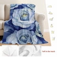thumbnail image 5 of Spring Rose Flower Blanket Soft Cozy Warm Throw Blanket for Couch, Plush Fuzzy Flannel Fleece Blankets for Sofa, Nature Aesthetics Botanical Blossom Bed Blankets Lightweight Gifts for Women, 40"x60", 5 of 9