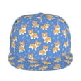 thumbnail image 2 of Gaeub Kawaii Corgi Flat Bill Snapback Hats Baseball Caps with Adjustable for Running Workouts and Outdoor Activities, 2 of 9