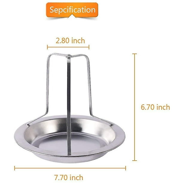Folding Stainless Steel Grill Chicken Rack, Beer Can Chicken Rack Grill