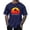 Navy, variant on ibuvkizy Mens Graphic Tees Short Sleeve Crew Neck Casual Letter Print Summer Beach Vintage Hawaiian Vintage Pullover Army Green,L