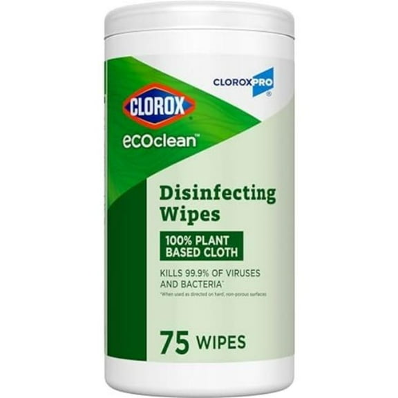 Cloroxsale CLO60605CT 8 x 7 Ecoclean Disinfecting Wipes, White