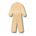 thumbnail image 2 of Unfinished Wood Etched Racing Suit Shape 10" / 1/8", 2 of 3