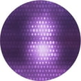 thumbnail image 1 of Ahgly Company Machine Washable Indoor Round Transitional Bright Purple Area Rugs, 7' Round, 1 of 7