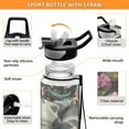 thumbnail image 4 of Qxltty Majestic Elephant Water Bottle 32 oz with Straw BPA Free Reusable Fitness Sport Bottle Perfect for Travel School Outdoors and Gym, 4 of 7