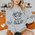 thumbnail image 4 of SHE IS Lightweight Sweatshirts for Women Plus Oversized Hoodies for Women Pink Loose Pullover Tops for Women Trendy Graphic Crop Tops for Women 2025 My Orders Placed, 4 of 5