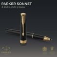 thumbnail image 2 of Parker Sonnet Black Lacquer GT Rollerball Pen, 2 of 7