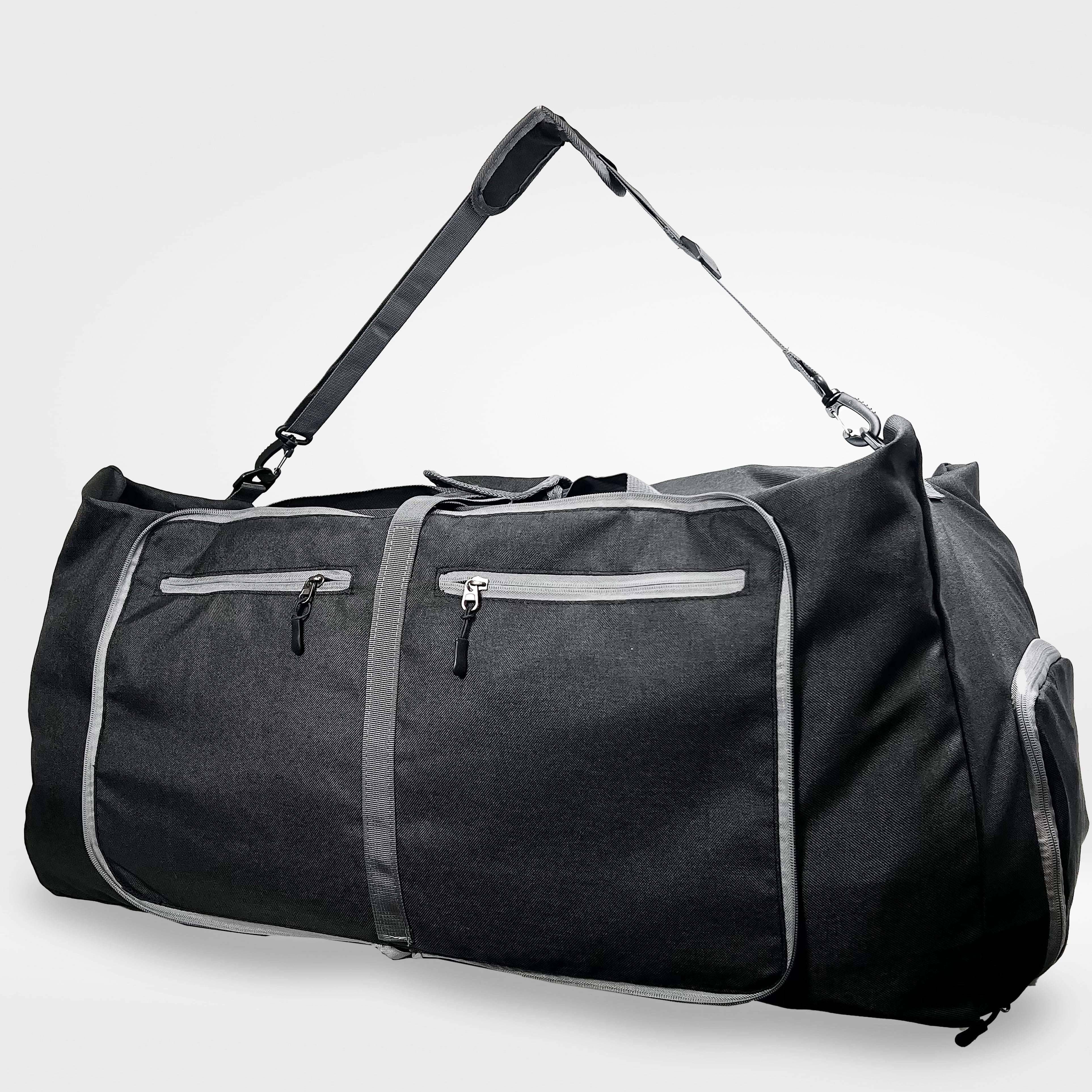 Healthy Track USA Big Training Bag for Women & Men Small Fitness Workout Sports Gym Duffle Bag with Multi Use Color Black