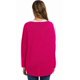 thumbnail image 3 of Jersey holgado UGET de gran tamaño para mujer, rojo rosa, 3 of 5