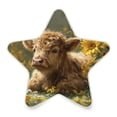 thumbnail image 2 of Star Night Light Auto On/Off Plug-in Wall Light with Light Sensor Warm White LED for Home Party Cow Lying in Sunflowers, 2 of 6