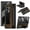 Coffee, variant on TECH CIRCLE for Samsung Galaxy Z Fold 7 Case with Slim S-Pen Holder & Capacitance Pen, Kickstand Premium Jazz Retro Leather Soft Touch Shockproof Hard Full-Body Screen Hinge Protection,Coffee