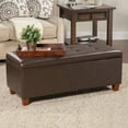 thumbnail image 5 of HomePop Large Faux Leather Storage Ottoman, Multiple Colors, 5 of 7