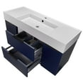 thumbnail image 3 of Nameeks Derin-4818-W-C Derin 48" Wall Mounted Single Basin Vanity Set - Brown Oak / Matte, 3 of 7
